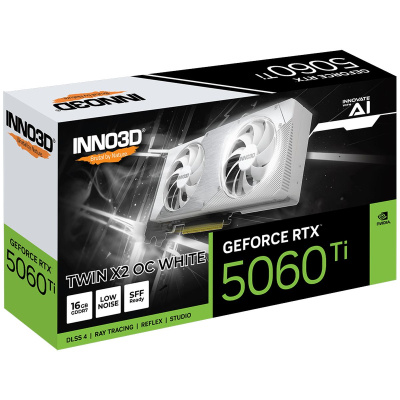 ���������� Inno3D NVIDIA GeForce RTX 5060 Ti Twin X2 OC White 16Gb (N506T2-16D7X-191073W)