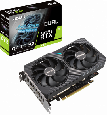  nVidia GeForce RTX3060 ASUS 12Gb LHR (DUAL-RTX3060-O12G-V2)