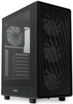 ������ �� ��� ����� ������� HSPD M510, Mesh Mid Tower, Black, M510-TGBK-ARGB