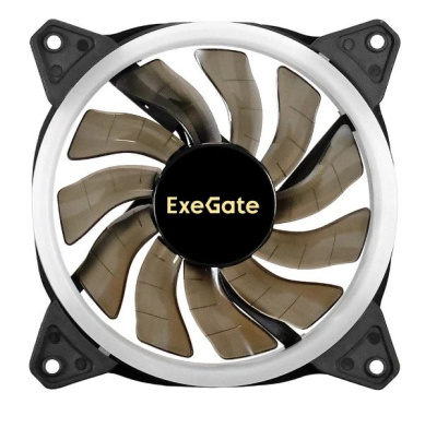 Exegate EX295973RUS ���������� 12� DC � ���������� ExeGate EX12025H6PSR-PWM.ARGB (120x120x25 ��, Hydraulic bearing (�����������������), 6pin, 1200RPM, ARGB ���������, 33dBA)