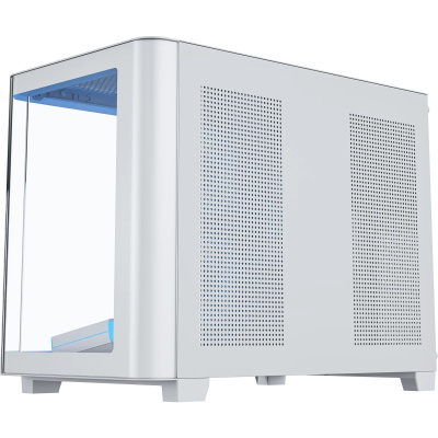 ������ XASTRA QR500M 6ARGB-FM-C10-UC White mATX/Aquarium/ 2 Curve Glass /6x120mm ARGB PWM FM fans/ Argb+PWM HUB 10port /Type-C/ QR500M-6FM12A-C10-UC-WH