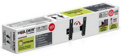 ��������� Holder LCD-T2611-B ������ ��� �� �� 22-47" ��������� �� ����� 60�� ������ -19�/+22� VESA 200x200 �� 30 ��