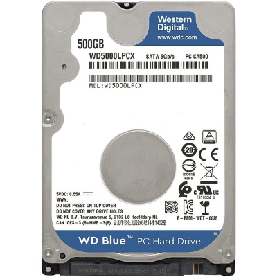   HDD WD SATA3 500Gb 2.5" 5400 RPM 16Mb RCT 1 year