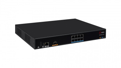 ������������� QTECH QSR-1920-12-AC, 8 ������ 10/100/1000BASE-T (LAN), 1 ���� 100/1000BASE-X SFP (WAN), 1 ���� USB 2.0, 2 �����, ���������� ��