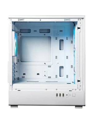 ������ XASTRA A315M 4ARGB White mATX/Mesh/ Screwless TG/ 1x120mm+1x360 FA ARGB PWM fans/ A315M-1FA36A-1FA12A-WH