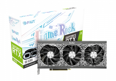  PALIT PA-RTX3070 GameRock OC V1 8GB (LHR) (NE63070H19P2-1040G V1)