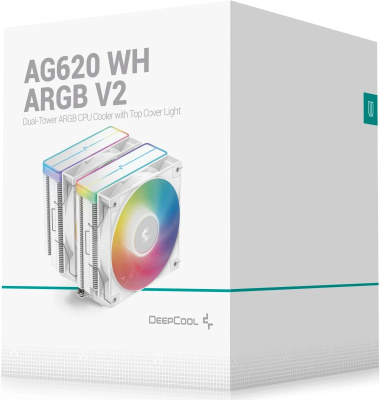 ����� ��� ���������� DeepCool AG620 WH ARGB V2, �����, 120��, Ret 