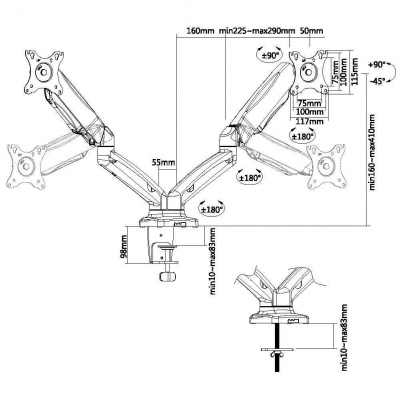 ��������� ��� ��������� Ultramounts UM 705 ������ 13"-27" ����.13�� ���������� ������� � ������ ����.�������.