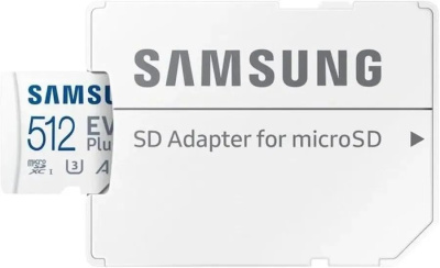 ���� ����� microSDXC 512GB Samsung MB-MC512SA/EU EVO Plus + adapter