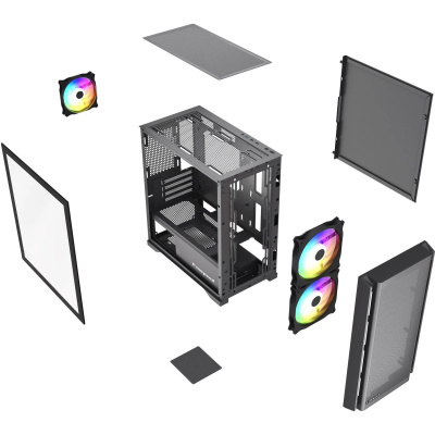 ������ HSPD M336-TGBK-ARGB Black


