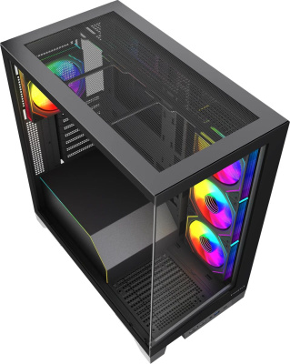 ������ �� HSPD F550-TGBK-ARGB, Midi-Tower, ��� ��, Black