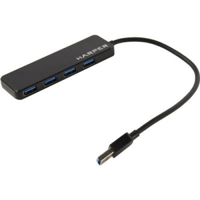 USB- HARPER HUB-04P Black 